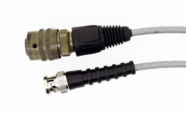 Coiled Cable 2 Pin Male Bayonet Connector to BNC-M Connector