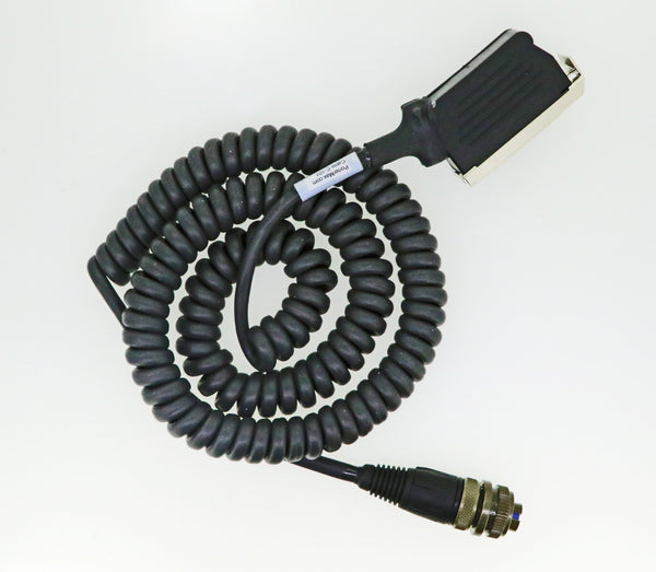 CSI Accelerometer Coiled Cable, 25 Pin D-Sub To 2 Pin Military Connector