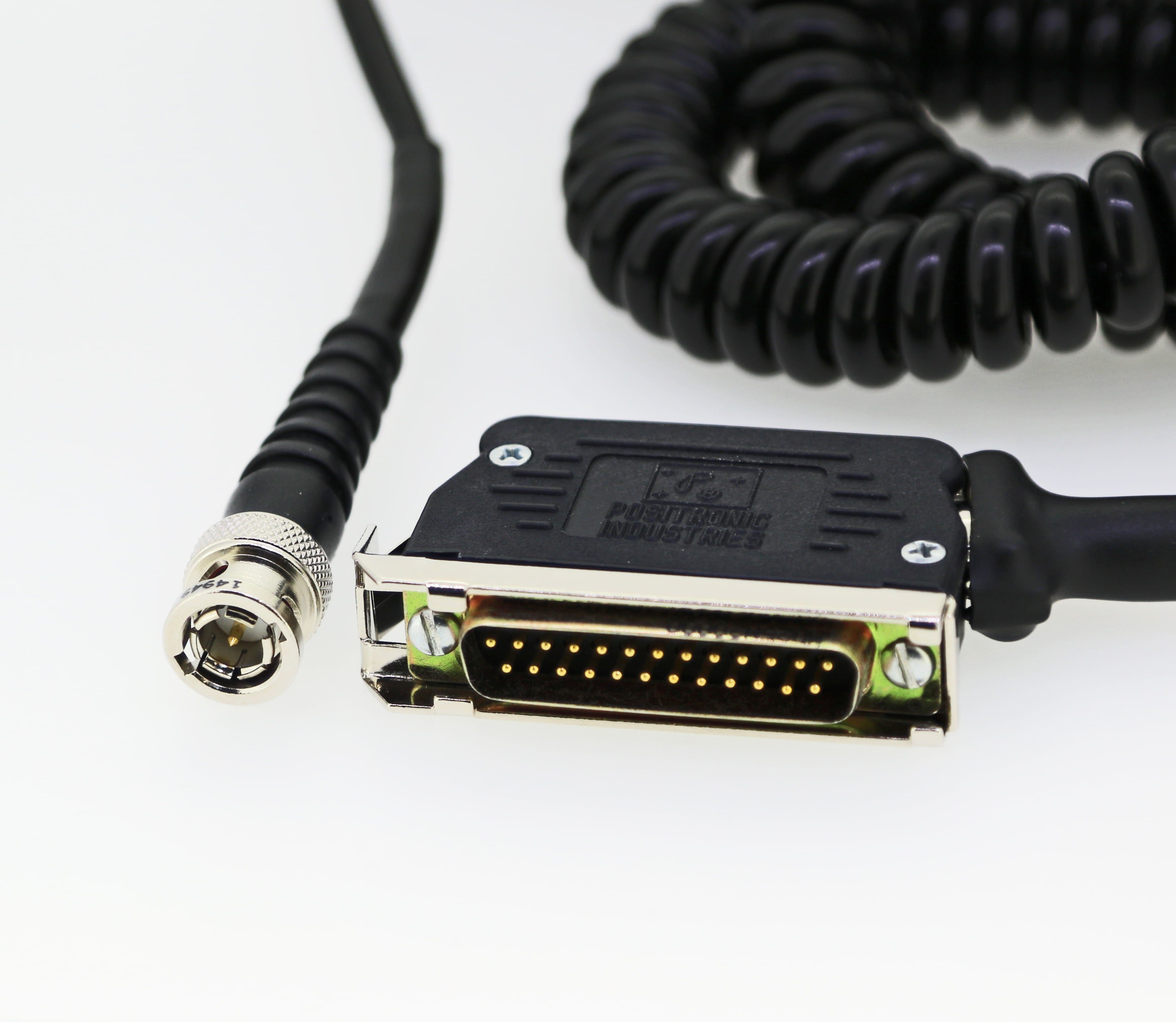 CSI Accelerometer Coiled Cable 25 Pin D-Sub Connector To BNC-M Connector