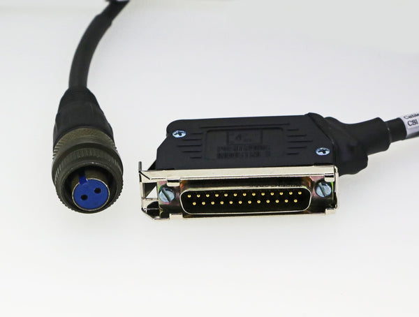 CSI Accelerometer Straight Cable, 25 Pin D-Sub Connector To 2 Pin Military Connector