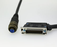 SKF Microlog CMVA Coiled Cable 25 Pin To 2 Pin Military Connector