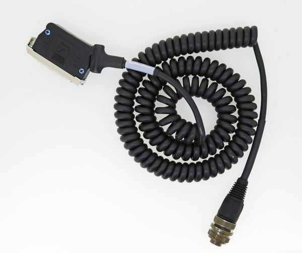 SKF Microlog CMVA Coiled Cable 25 Pin To 2 Pin Military Connector