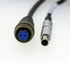 SKF Microlog CMXA Accelerometer Coiled Cable Fischer 6 Pin To 2 Pin Military Connector