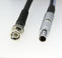 SKF Microlog CMXA Accelerometer Coiled Cable Fischer 6 Pin To BNC-M Connector