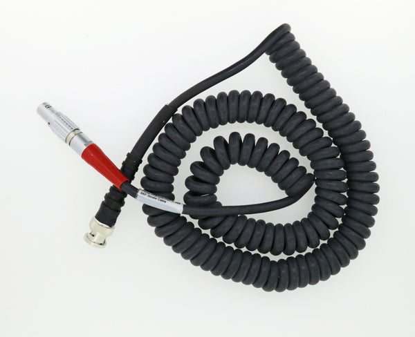 SKF Photo Tachometer Coiled Cable 6 Pin LEMO to BNC-M Connector