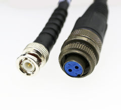 COMMTEST Accelerometer & Balance Straight Cable BNC-M Connector to 2 Pin Military Connector