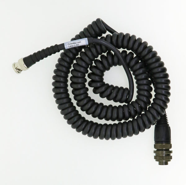 COMMTEST Accelerometer Coiled Cable BNC-M Connector to 2 Pin Military Connector