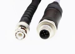 CSI 2130 Tachometer Input Straight Cable with 5 Pin TURCK Male or Female Reverse Key Connector to BNC-M or BNC-F Connector