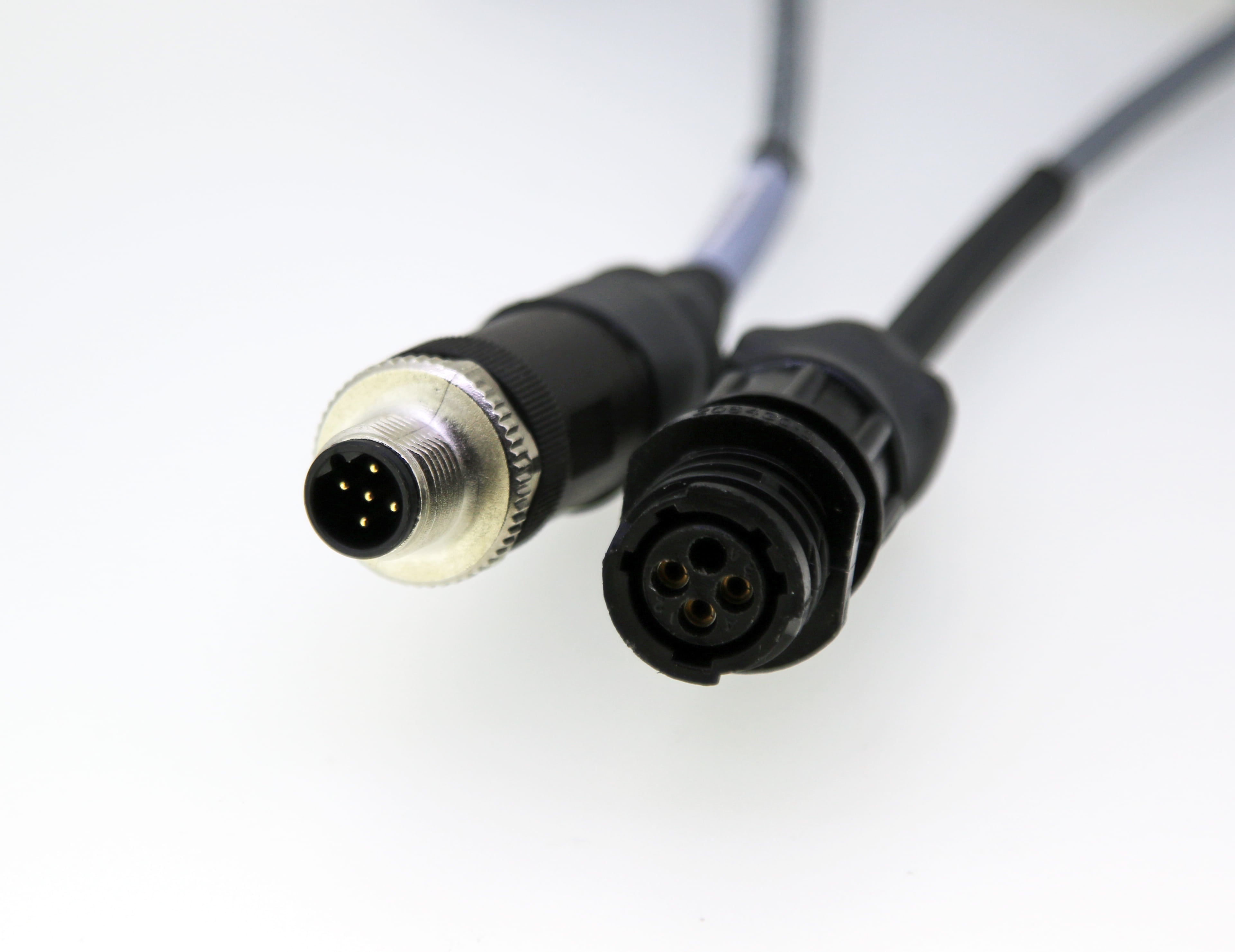 CSI 2130 Tachometer Input Cable 404B Connector to Blue TURCK Code 'B' or Reverse Key 5 Pin Connector