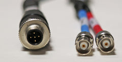 CSI 2140 Accelerometer Channel Splitter Cable 5 Pin TURCK Straight Male Connector to Dual BNC-F Connector