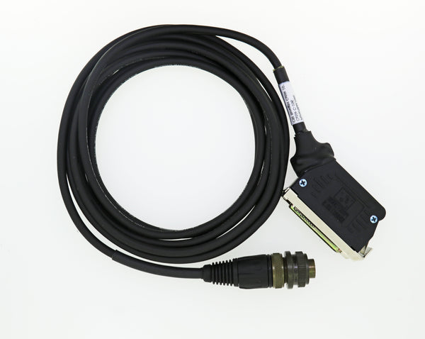 CSI Accelerometer Straight Cable, 25 Pin D-Sub Connector To 2 Pin Military Connector