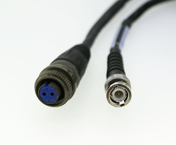 CSI Accelerometer Coiled Cable BNC-M Connector to 2 Pin Military Connector