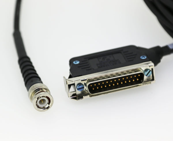 CSI Accelerometer Straight Cable, 25 Pin D-Sub Connector To 2 Pin Military Connector