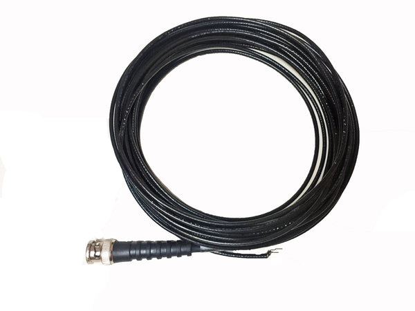 Blunt Cut Straight Cable to BNC-M Connector