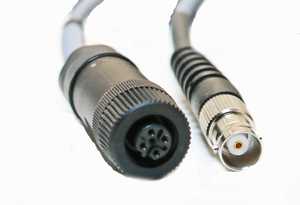 CSI 2130 Tachometer Input Straight Cable with 5 Pin TURCK Male or Female Reverse Key Connector to BNC-F Connector