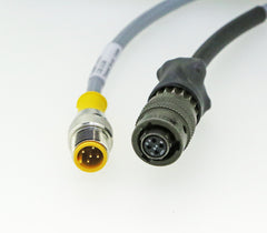CSI 2130 & 2140 Coiled/Straight Cable TURCK to Amphenol 4 Pin Connector (PCB/IMI TRIAXIAL)